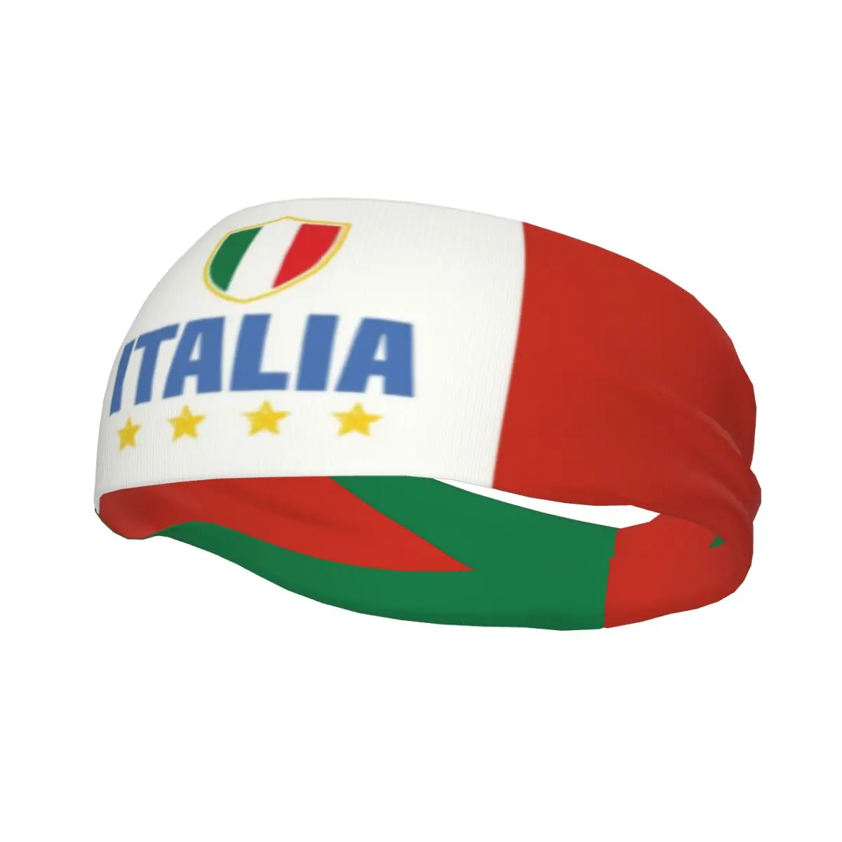 Custom Flag Of Italy Sports Sweatbands for Cycling Absorbent Headband Men Women