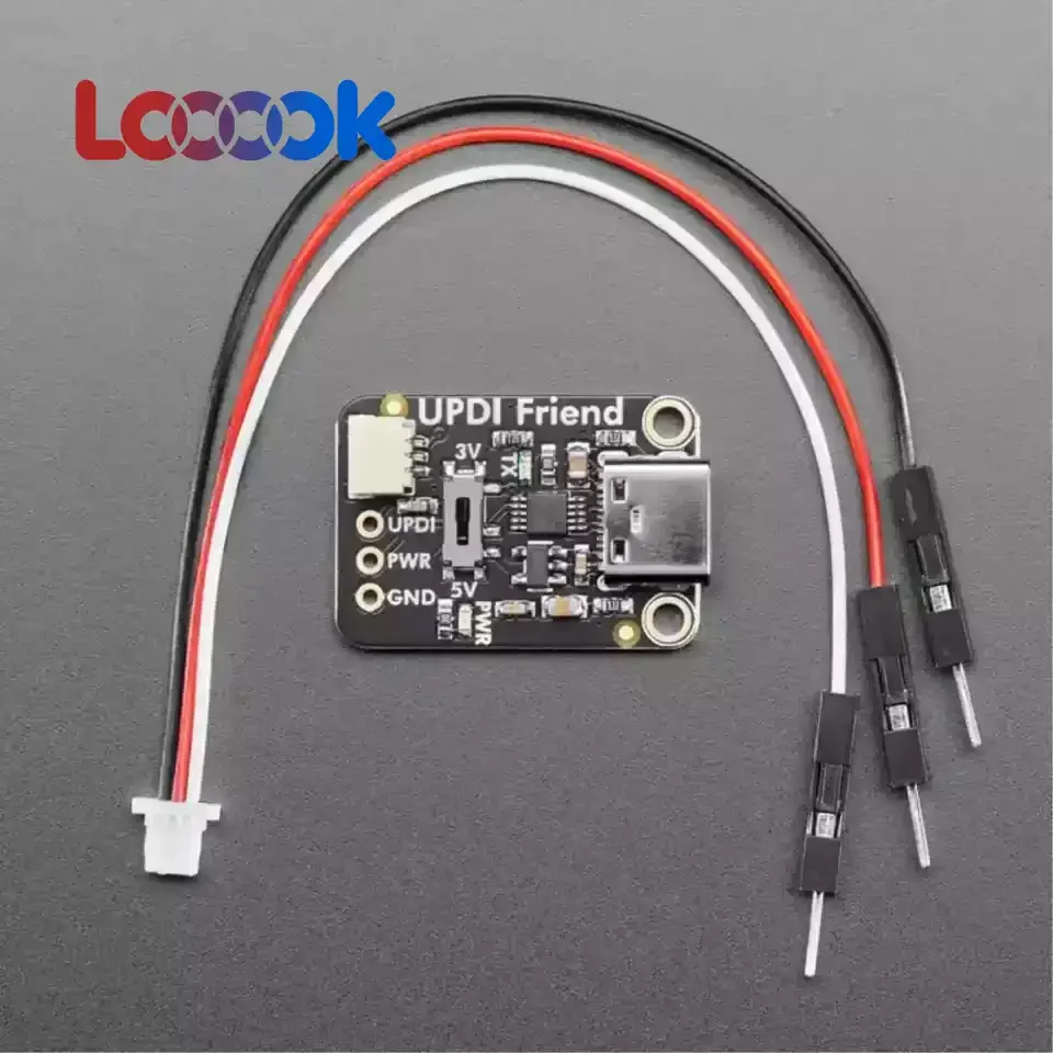 Программатор Looook Store 5879 USB Serial UPDI CH340E Type-C для AVR ATtiny, модуль для загрузки и отладки чипов, переключаемый 3.3V/5V