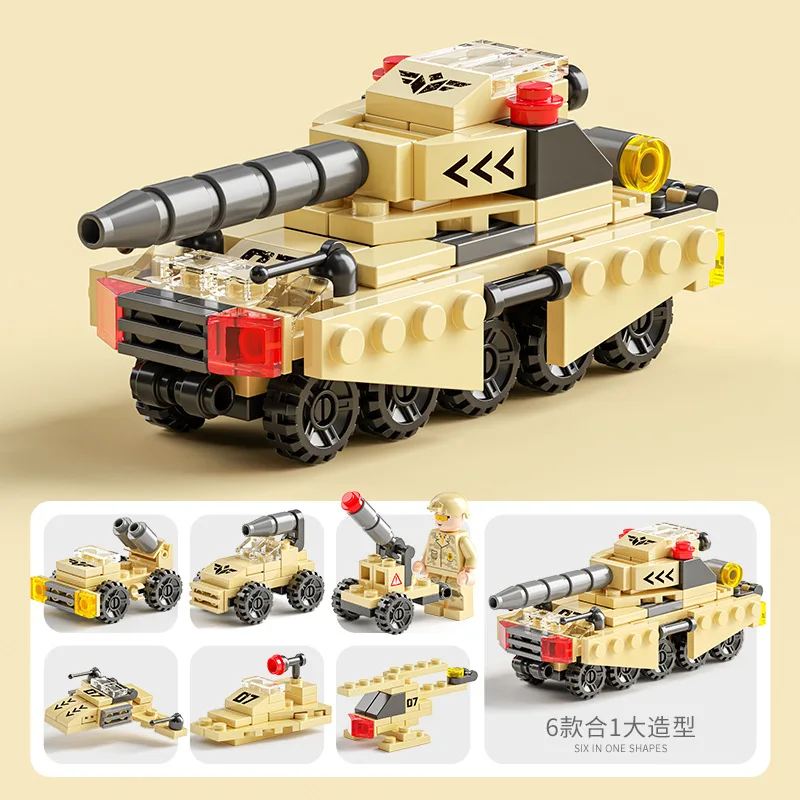 14 Styles Kids Car City Fire Car Engineering Police Truck Engineering Crane Tank Helicopter Bricks 6IN1 Set Building Blocks Toys