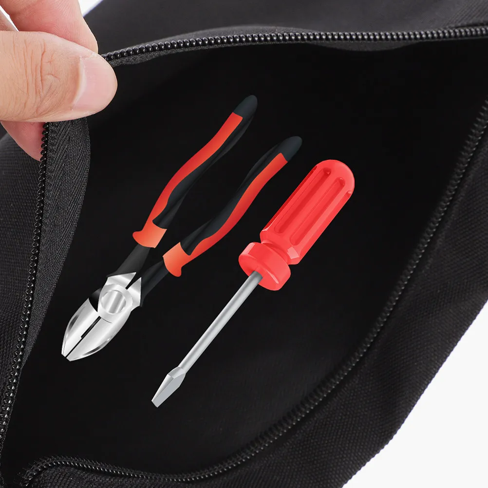 

2Pcs Tool Storage Bag Oxford Fabric Organizer Portable Zipper Pouch Compact Tool Bag for Storage Outdoor Travel