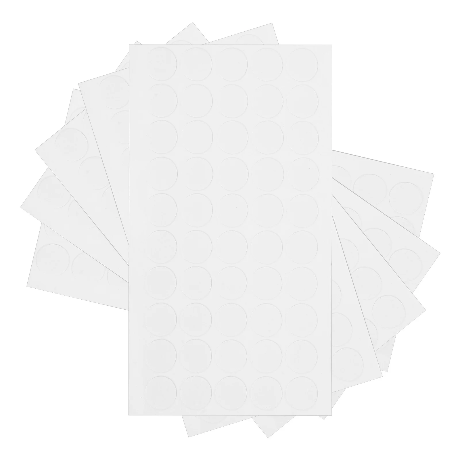 300 قطعة شفافة مزدوجة الجوانب لا بقايا نقاط لاصقة 0.59 بوصة واضحة مستديرة لزجة تك لملصقات إطارات الصور خفيفة الوزن #6