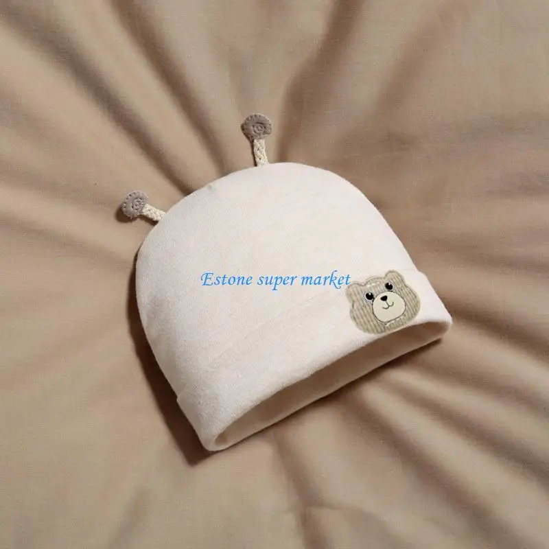 

090B Infant Bonnet Caps for 0-3 Months Baby Comfortable and Breathable Hospital Hat