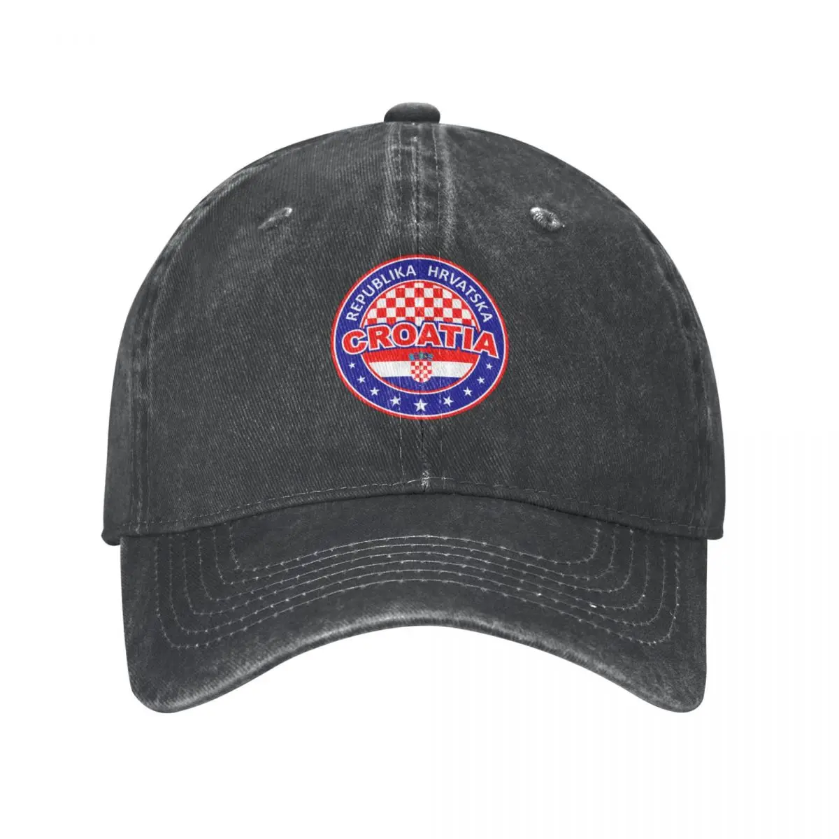 Croatia, Hrvatska Cowboy Hat custom Hat Brand Man cap black Men Golf Wear Women's