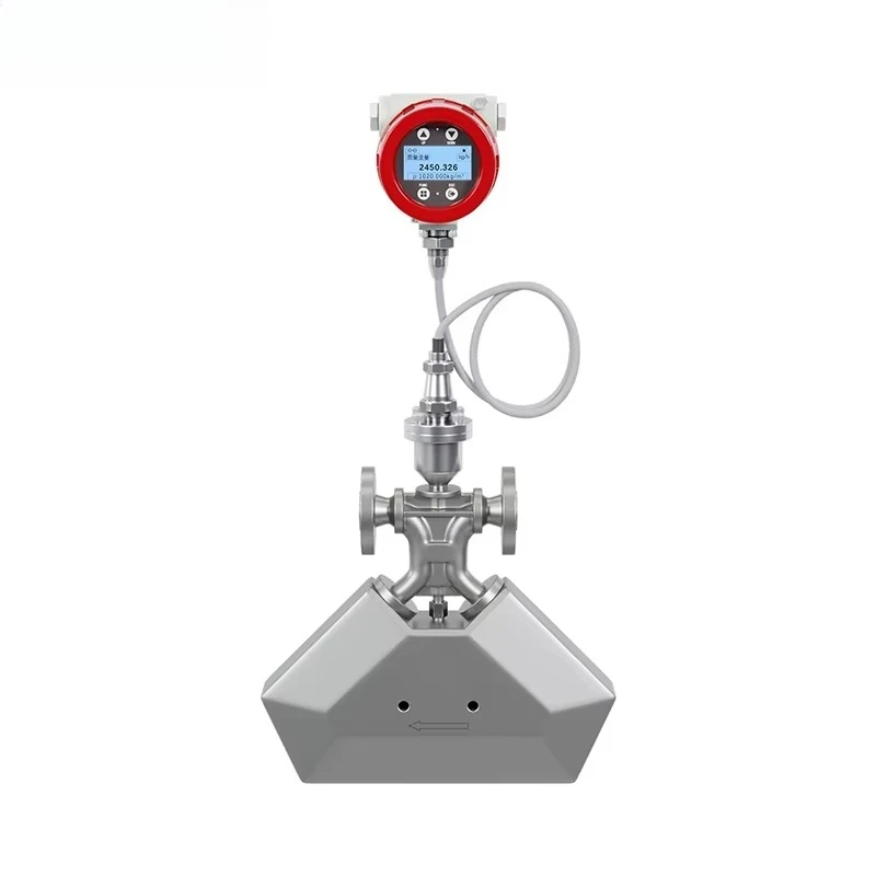 Medidor de flujo másico de Coriolis de seguimientos de lodos de mineral de ± 0,2% RS485 para procesamiento de minerales