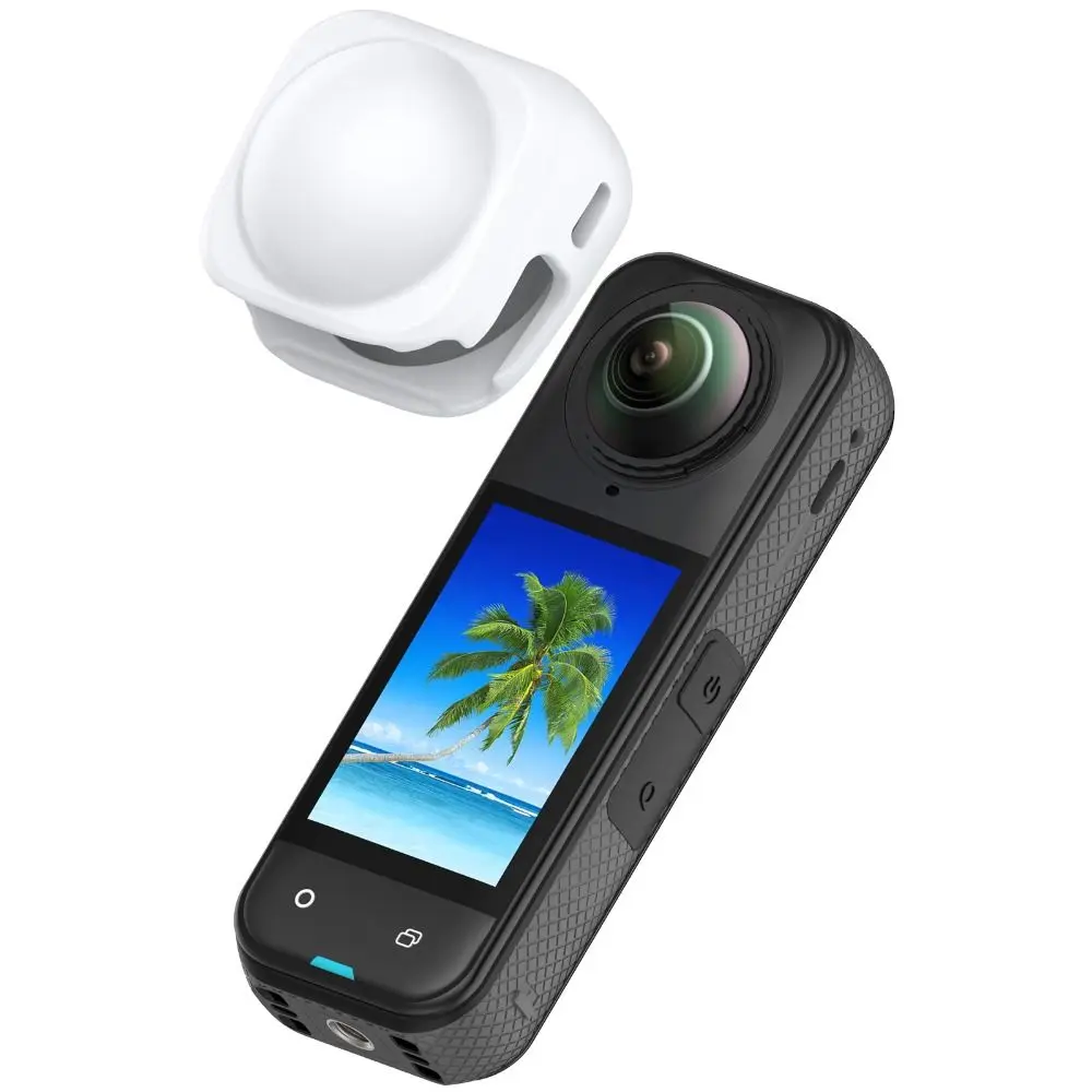 Silicone Lens Cap Replacement Anti-Scratch Lens Protector Durable Shockproof Lens Protective Cover for Insta360 X5/X4