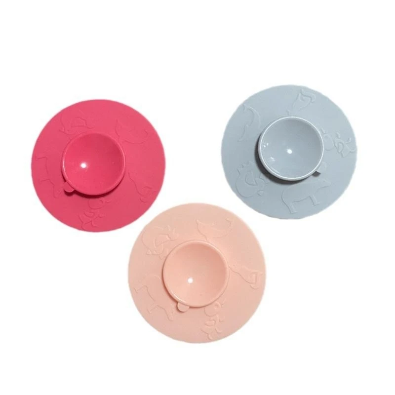 

J15U Secure & Strong Sunction Pad Silicone Suction Cup Tableware for Baby Feeding