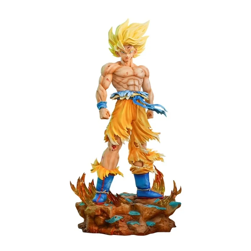 2025 Nuovo CK Dragon Ball Z Son Goku Figura Teste Sostituibili Base Led Super Saiyan Goku Action Figures Modalità Collezione Giocattolo Regalo