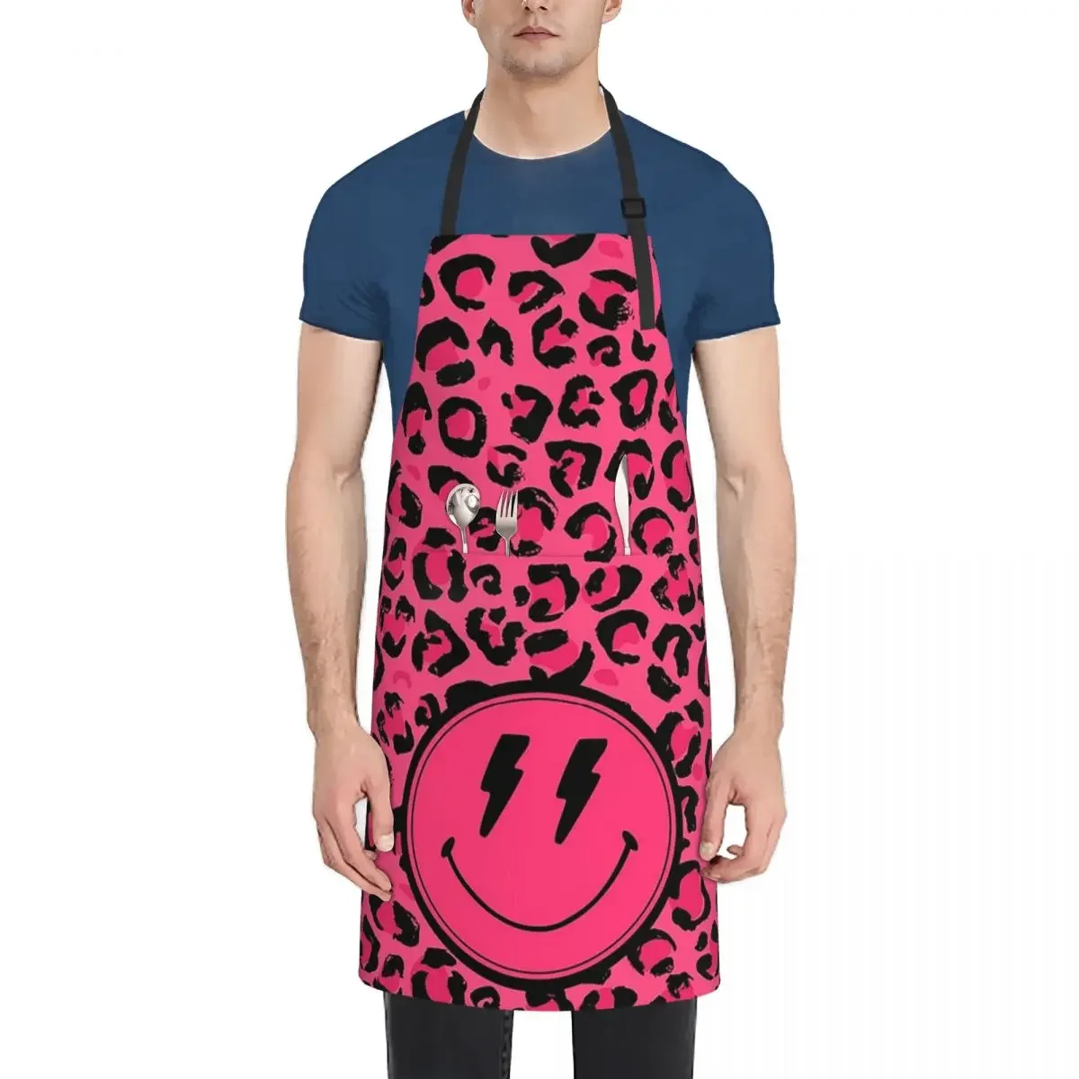 

Школьные принадлежности в стиле преппи, эстетические фартуки с леопардовым принтом, кухонная кухня шеф-повара, нагрудник без рукавов, кухонный сарафан для уборки