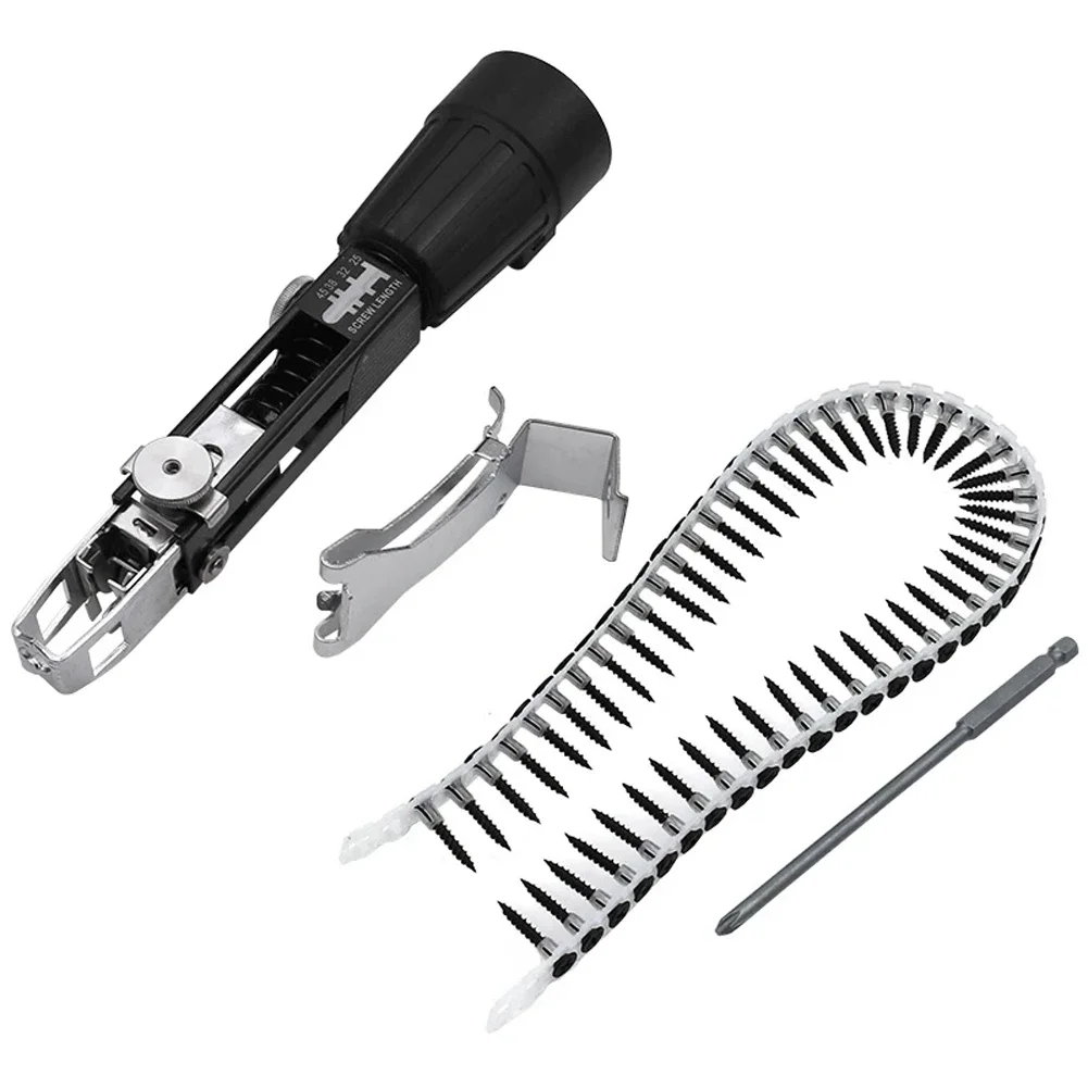 

Automatic Chain Nail Gun Woodworking Nailer Adapter For Electric Screwdriver Drill Power Tools Accessories