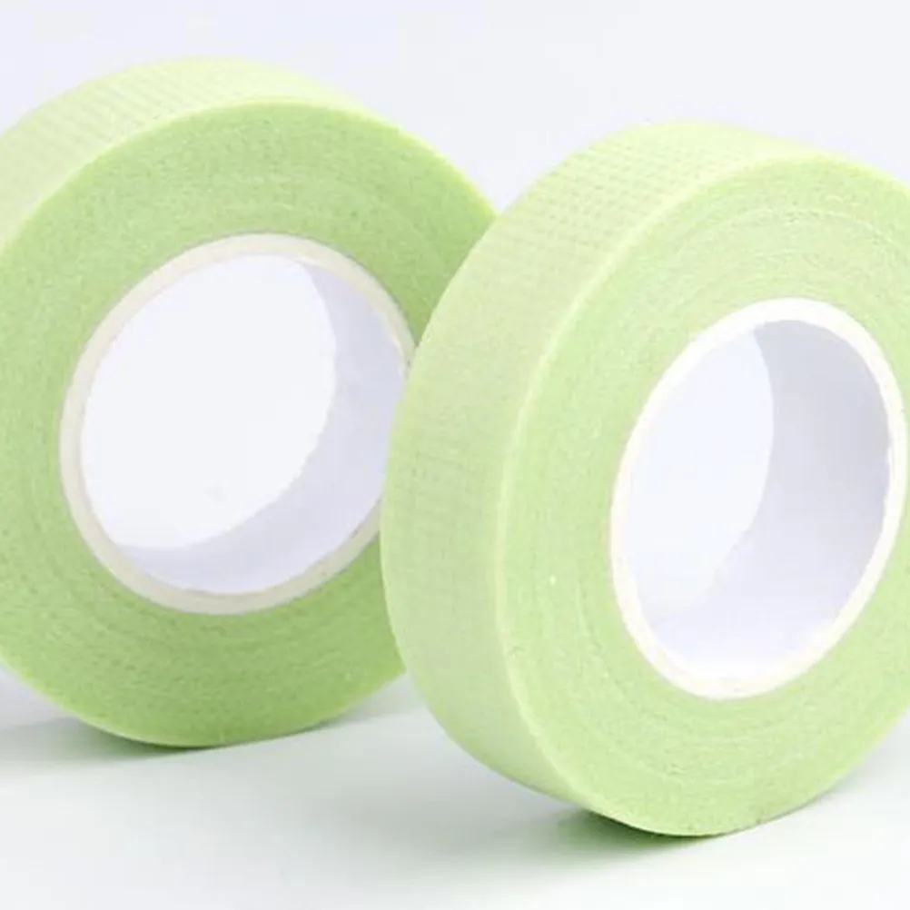 2Pcs Green Eyelash Extension Supplies Breathable Hole Tape Premium Soft Elastic Isolation Tape for Lash Technician Tools