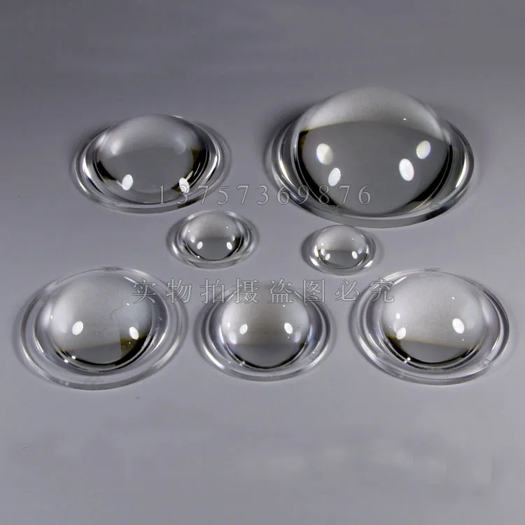 36 42 45 50 66mm Acrylic Plano-convex Lens Transparent surface LED Flashlight photics Lighting