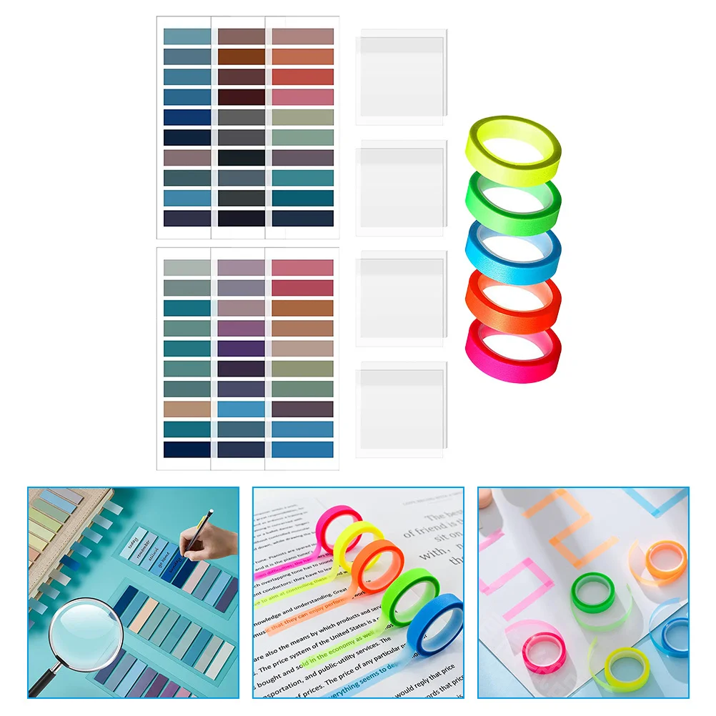 

1 комплект наклеек с индексными вкладками, легкие портативные аксессуары для домашнего офиса, школьных книг, удобные маркеры страниц