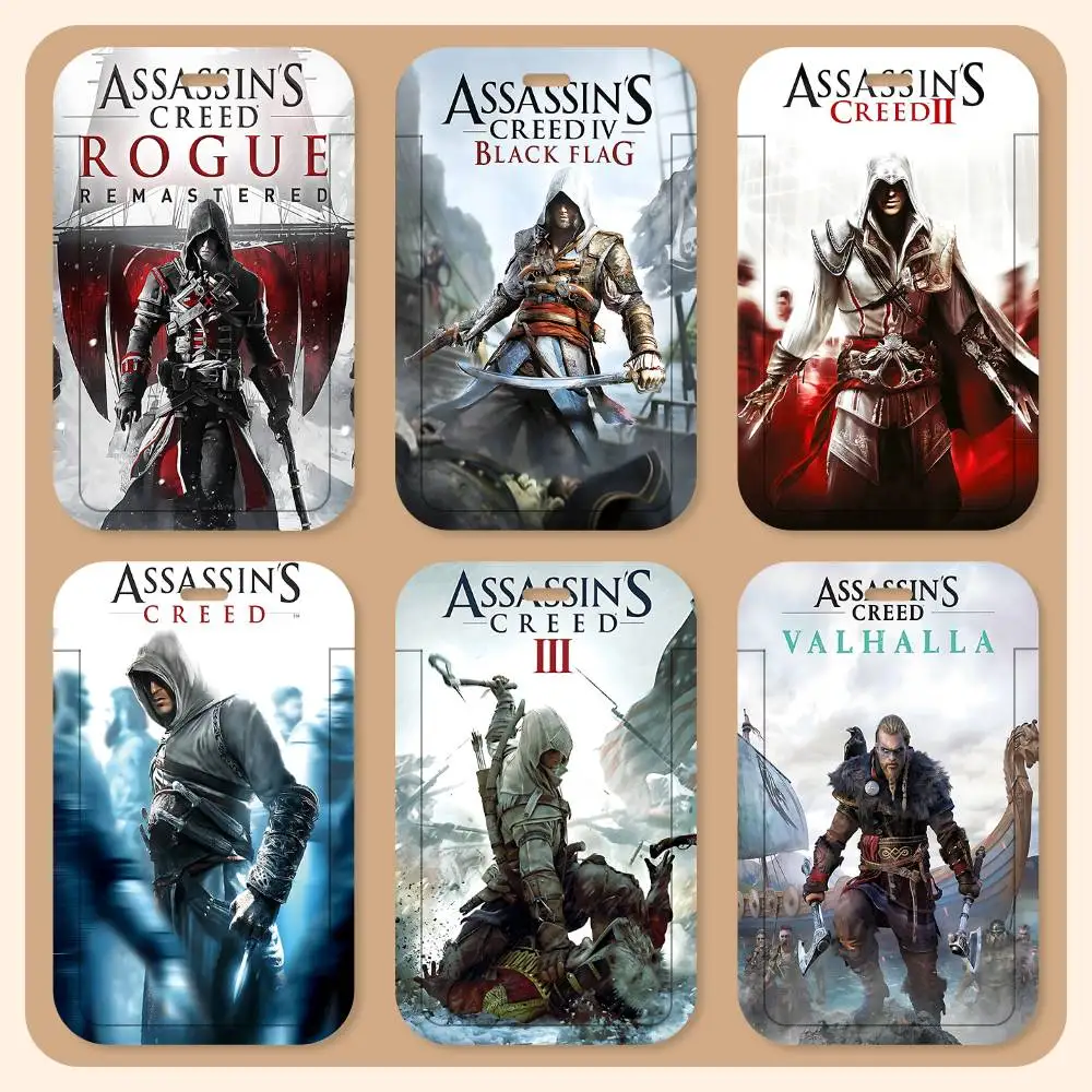 

Классический игровой бейдж-держатель A-Assassin-S-Creed S на шею для студенческих и пропускных карт, для контроля доступа