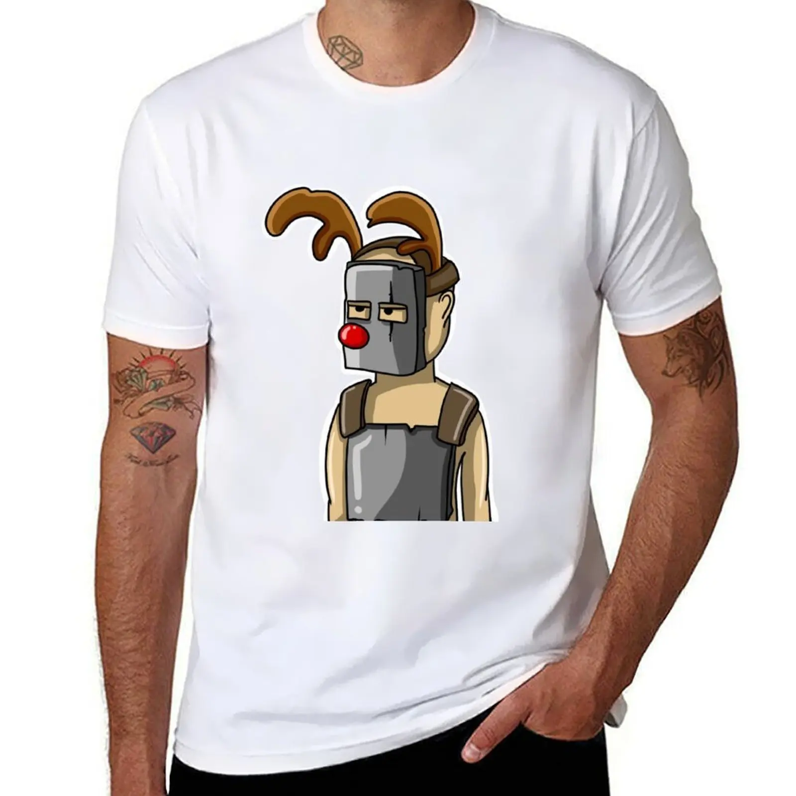 

Rust christmas warrior T-Shirt t shirts for man cotton funny man t shirt heavy cotton T-Shirt