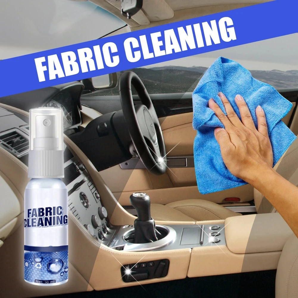 Car Interior Cleaning Agent Car Cleaning Tools Ceiling Cleaner Leather Flannel Woven Fabric Water-free Roof Dash Cleaning Agent