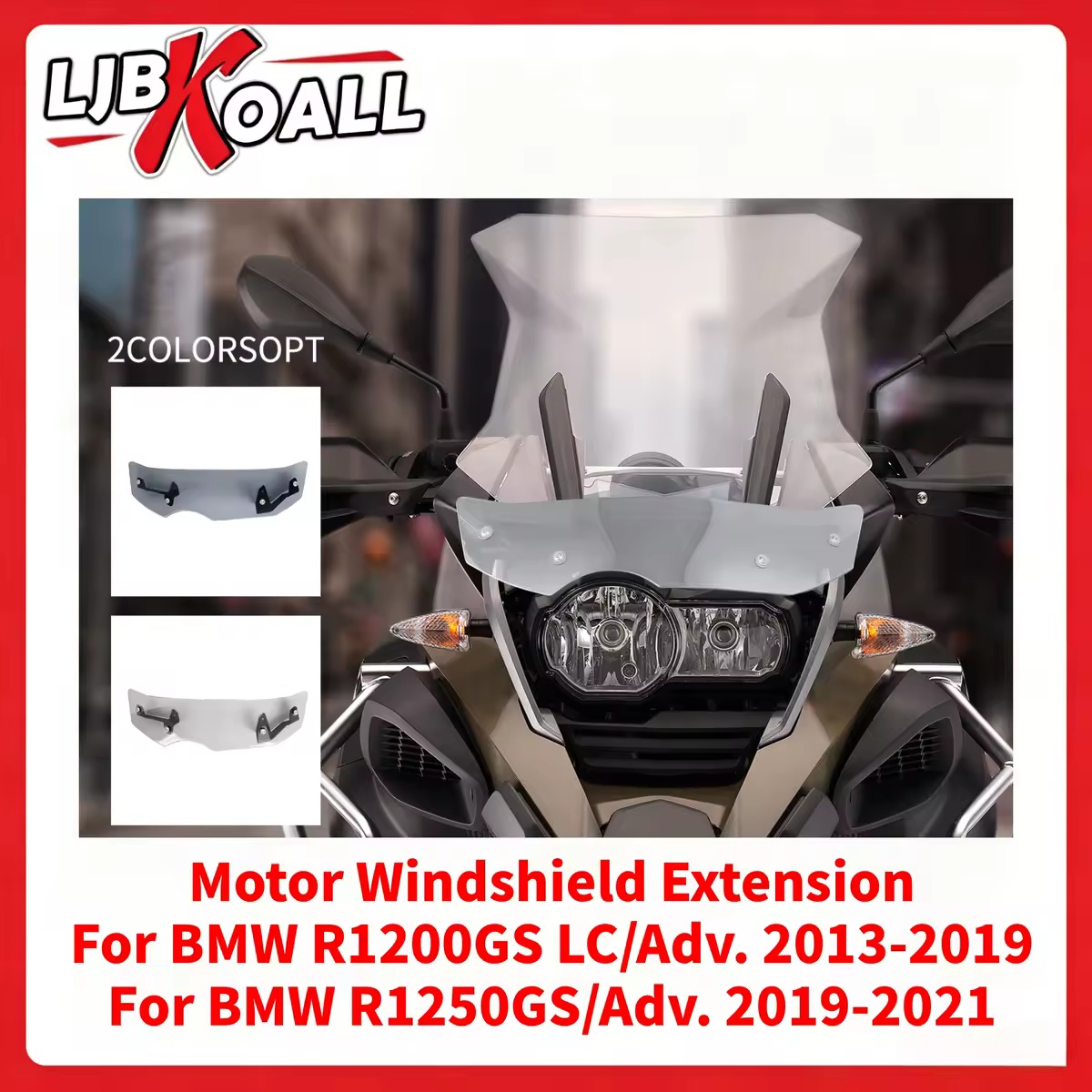 הרחבת מגן רוח לשמשה קדמית לאופנוע עבור BMW R1200GS LC R1250GS Adventure R1200 R1250 GS Adv אביזרים