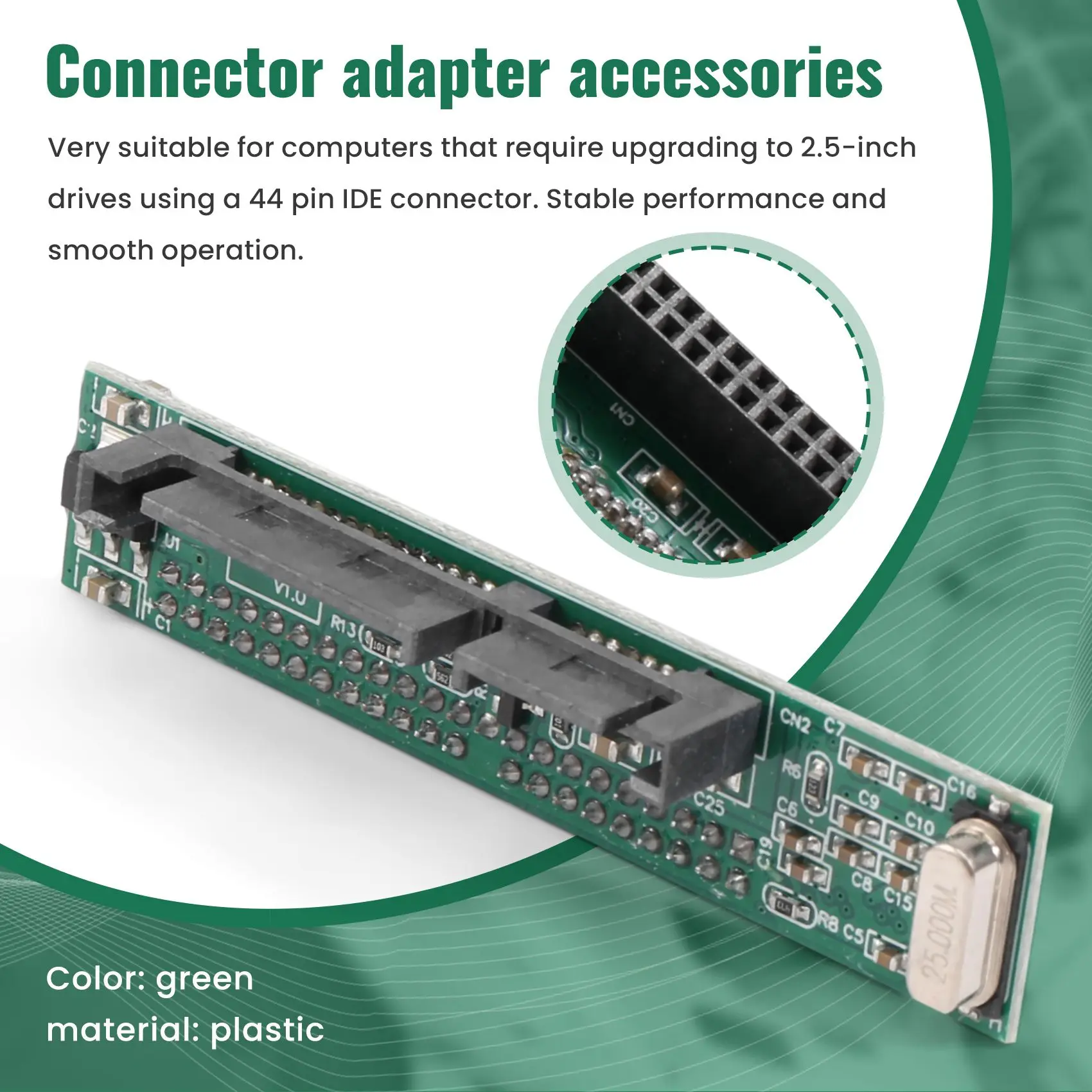 Adaptateur Ide vers SMiHDD pour ordinateur portable, convertisseur de disque dur, Ide mâle 44 broches, port Ata série, 2.5 pouces