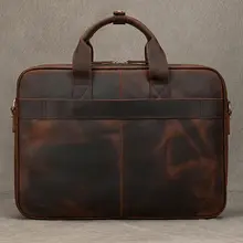 Men Leather Laptop Briefcase 14-15.6 inch #2