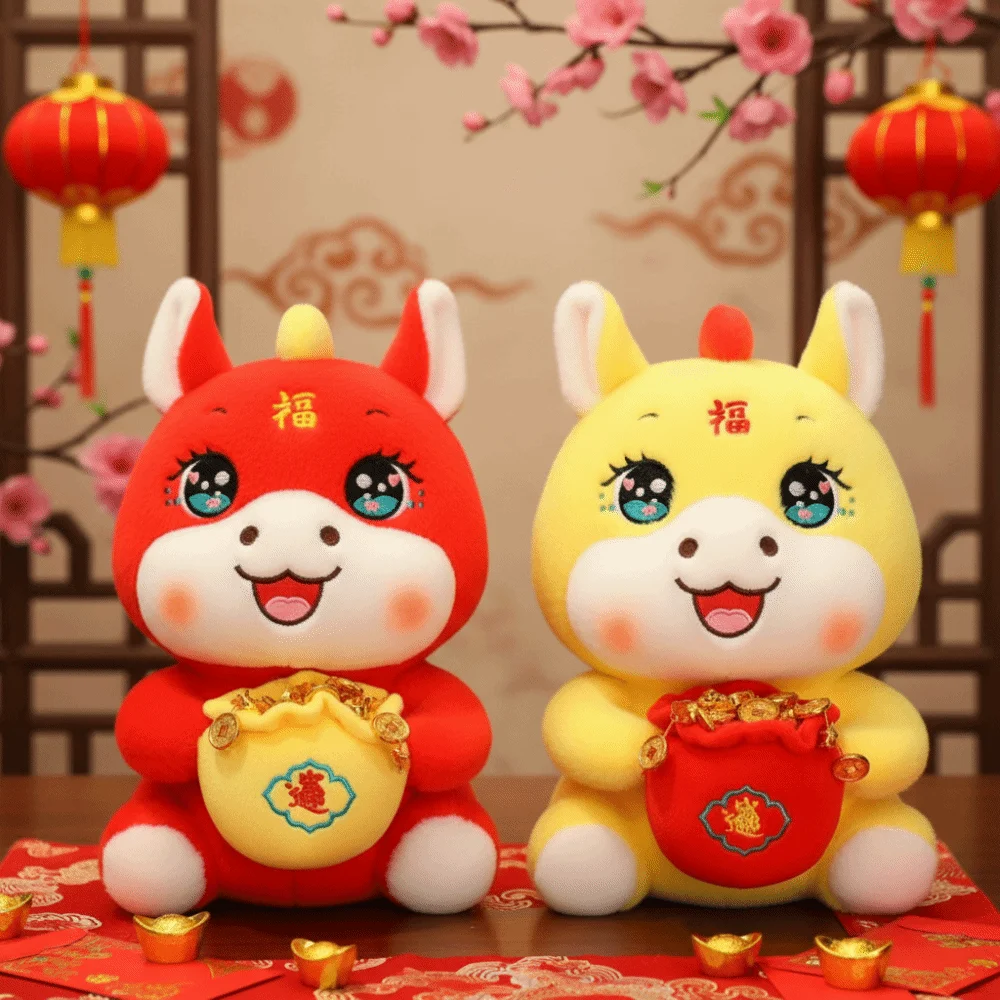 

Очаровательный талисман 2026, лошадь, удача, креативная мягкая лошадь, кавайная пушистая фигурка пони со знаком зодиака, подарок на день рождения