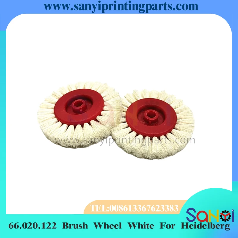 10 PCS Heidelberg Brush Wheel White 66.020.122 11mm For 08 05 Feeder Press Paper Roller Printing Machine Parts