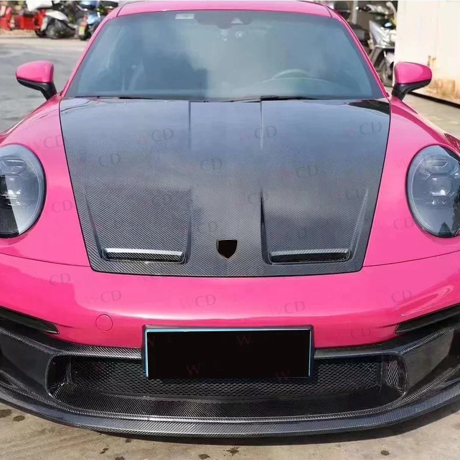 High Quality Carbon Fiber GT3 Style Hood For Porsche 992 Hood Engine Bonnet Bodykit 2019+