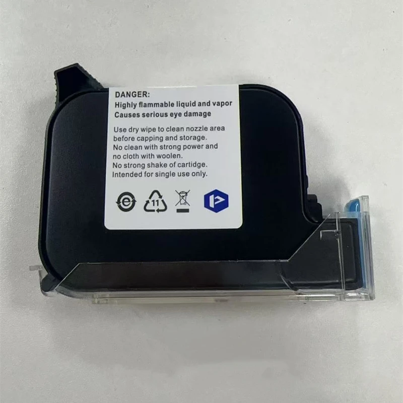 Original Imported Eco M8700K Ink Cartridge 12.7mm Solvent Quick-drying Ink Black Ink Cartridges for Handheld Inkjet Printer