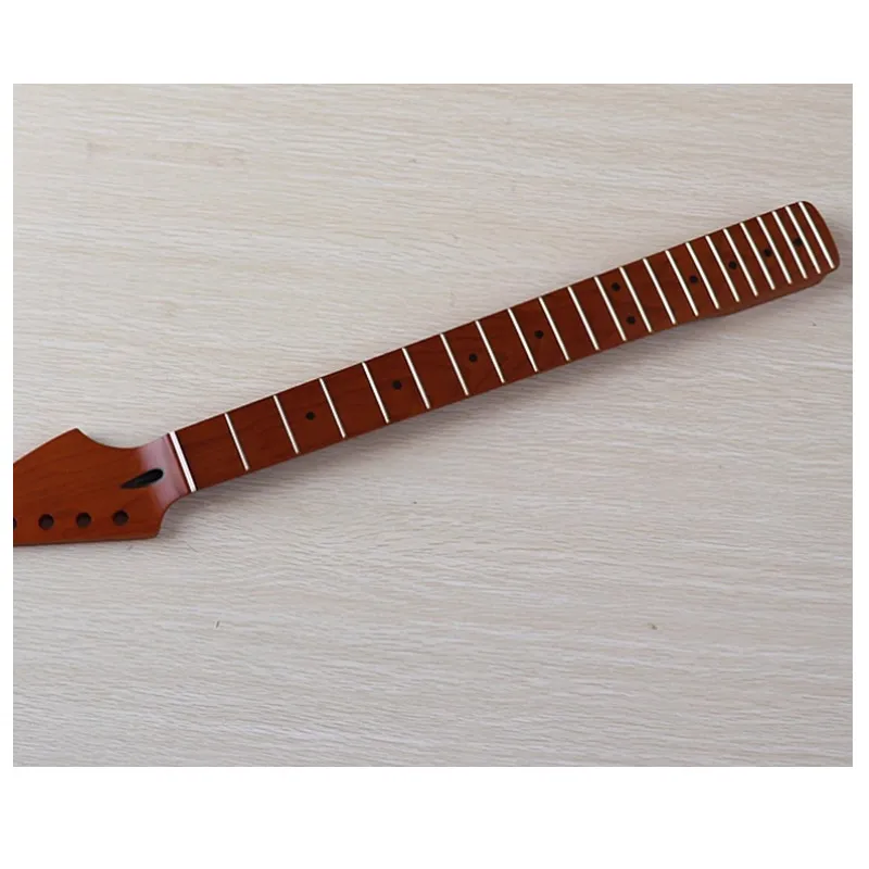 22 Frets Roast Maple Electric Guitar Neck Maple Fretboard Inlay dots matte Paint Guitar Parts Accessories