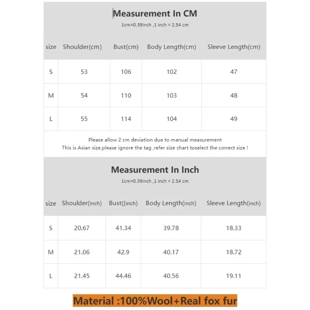 على الوجهين معطف من قماش الكشمير المرأة طويلة الثعلب الفراء طوق معطف الصوف 2024 جديد الخريف الشتاء ريال فوكس الفراء سترة معطف الصوف الإناث #6