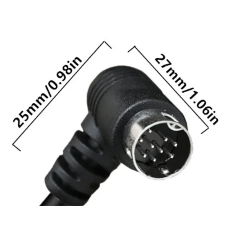 S-video 9p Public Single&double Bend Mini Din 9pin 9-pin Tv Audio Cable 9-core S Terminal Wire Set Top Box Color Difference Line