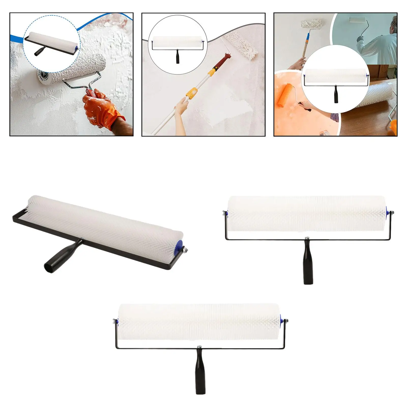 

Screed Spiked Roller, Housework Painting Supplies, Flooring Tools Remove Bubble, Defoaming Roller for Paint Cement Concrete Wall