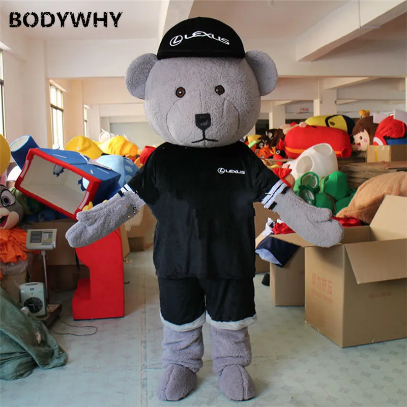 Bear Cartoon Doll Clothing Auto Show Publicity Show Doll Walking Grizzly Bear Headgear Costumes Mascots Custome Novelty Style