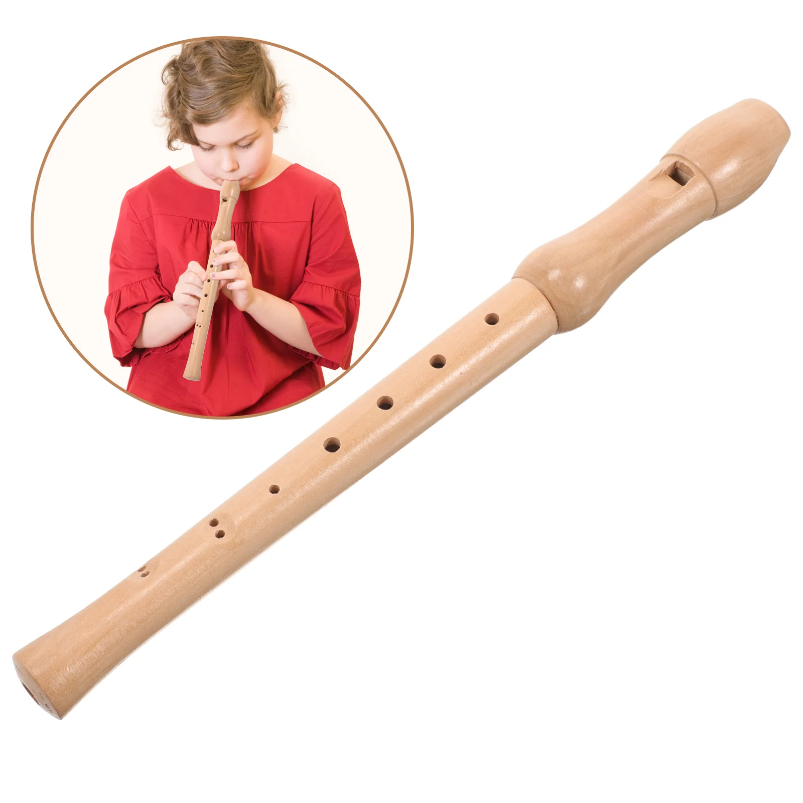 

Kids Musical Instruments 8 Hole Treble Recorder Creative Child Clarinet High Pitch Flute Aldult for Student Detachable