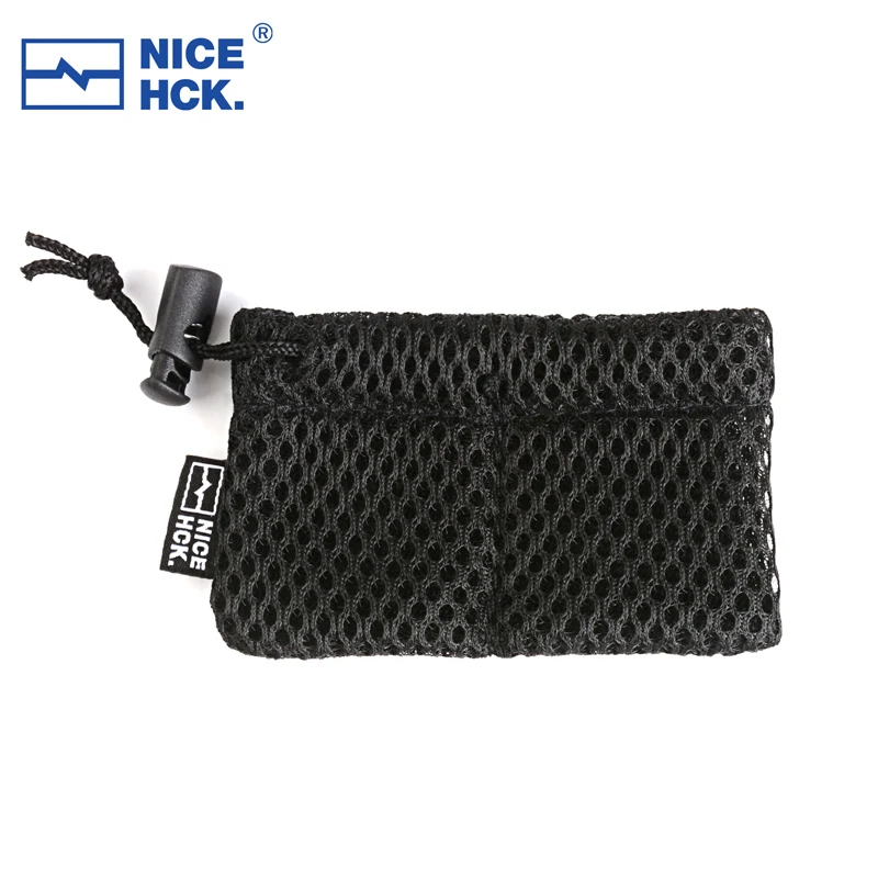 NiceHCK Rectangle Mini Earphone Mesh Carrying Bag Anti-winding Headset Organizer For Protect Earbud IEM HIFI Audio Accessories