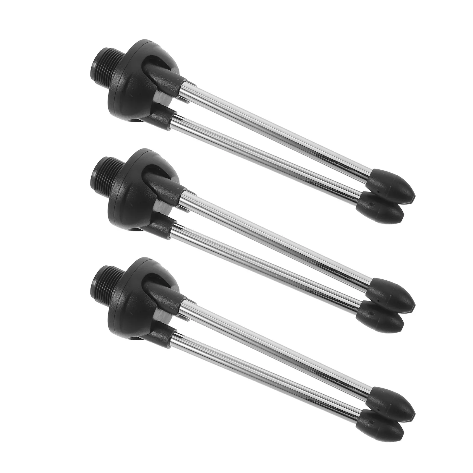 3Pcs Foldable Desktop Tripod Mic Stand Metal Build Adjustable Height Rubber Feet Non-Slip Portable for Recording Broadcasting