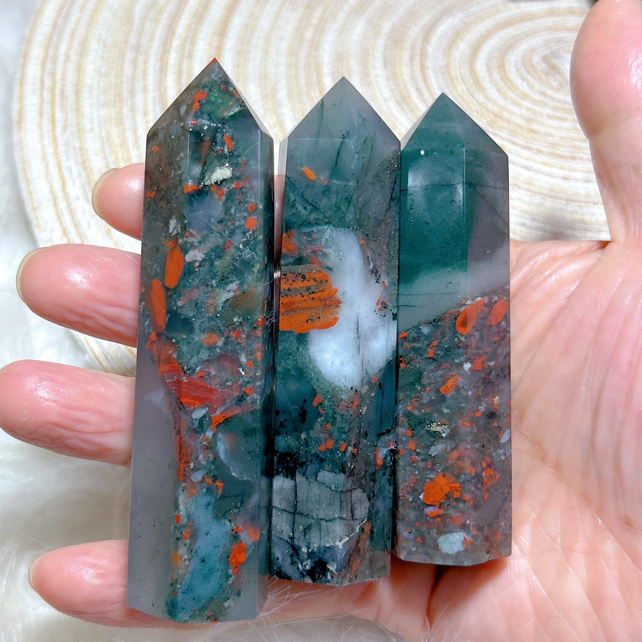 

High Quality Natural Crystals Blood Stone Tower Healing Desk Reiki Home Decorations Room Decor Energy Mineral Ore