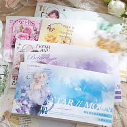 12pcs/lot Kawaii Scrapbook Stickers Rewind Spring Day Scrapbooking Supplies diary Planner Decorative Craft Stationery Sticker