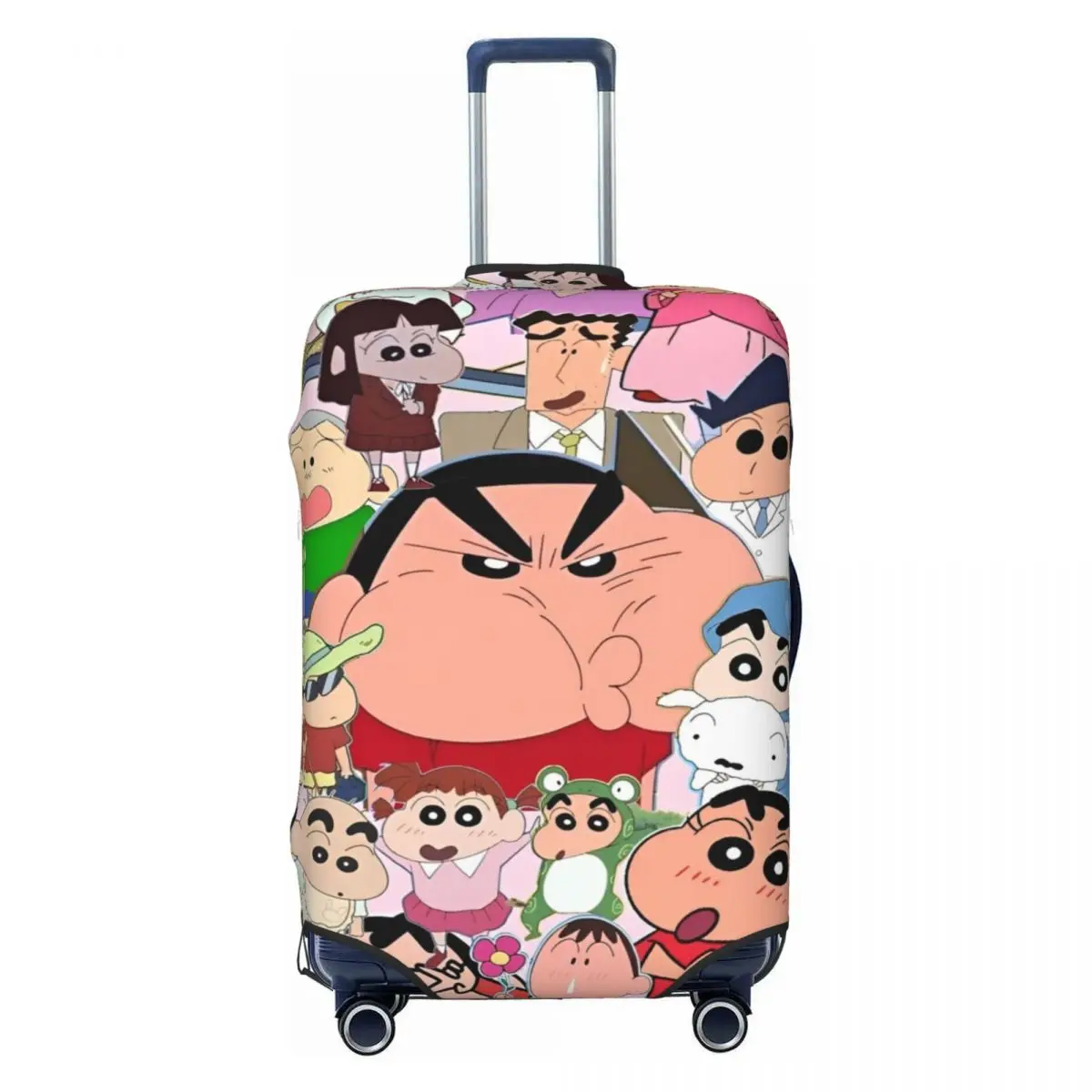 Funny Crayon Shin-Chan Anime  Suitcase Cover Holiday Useful Luggage Supplies Business Protection