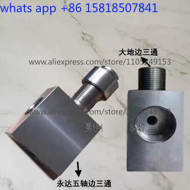 1 pcs Waterjet fittings Right angle two-way ultra-high pressure tee Dadi Wingta metric imperial system