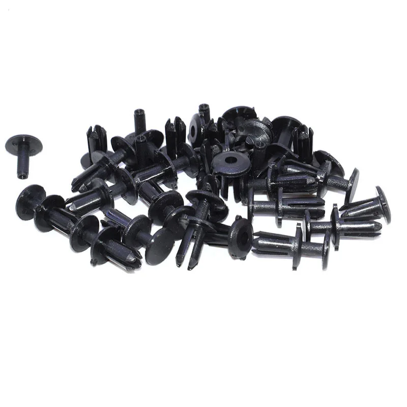 20Pcs 5mm Plastic Rivets Bumper Centre Console & Interior Trim Clips For VW Beetle Golf Caddy EOS Tiguan Touran N90536901