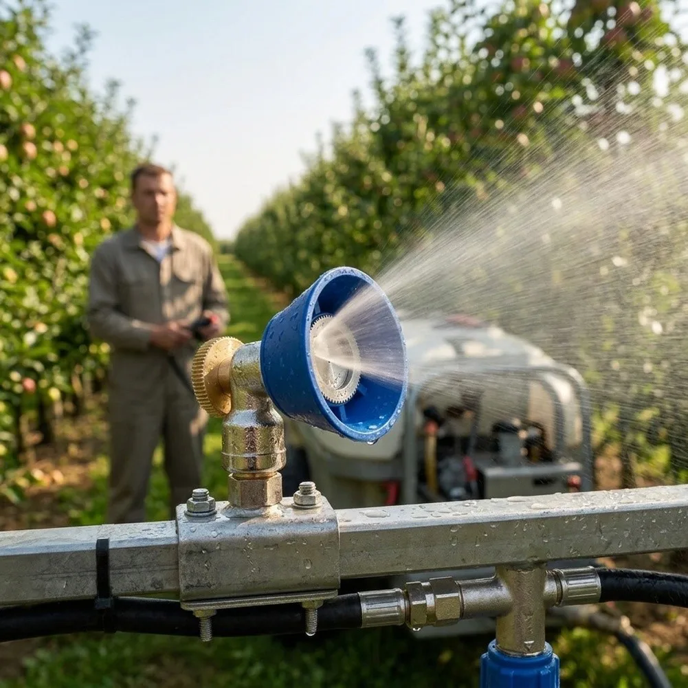 Sprayer Nozzle with Motorized High-Pressure Output and 45-Degree Adjustable Spray Angle for Yard Lawn and Cleaning
