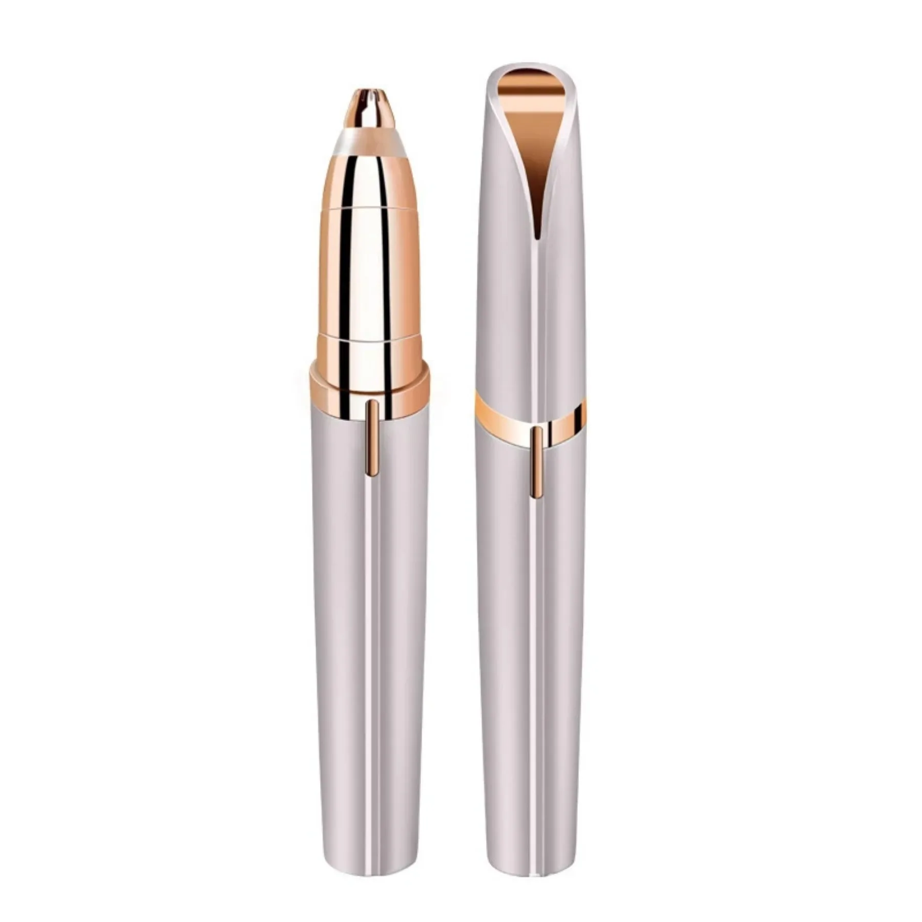 1pc Electric Eyebrow Trimming Tool For Beginners Automatic Electric Eyebrow Trimmer Nose Hair Shaving Brush Scraper Battery Ver image 5