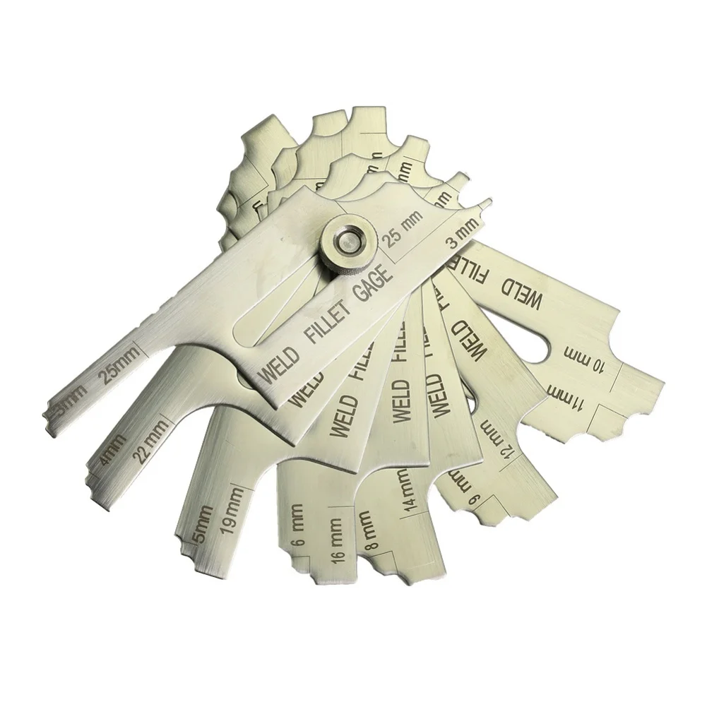 Throat Size Gauge Fillet Weld Gauge Double-sided Markings Measures Throat Size Essential Tools For Weld Inspections