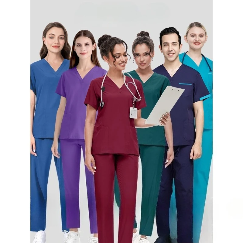 Hand-washing Dress Women's Short-sleeved Surgical Gown for Dentists, Beauty Hospital Hand-washing Suit, Nurse Uniform Set
