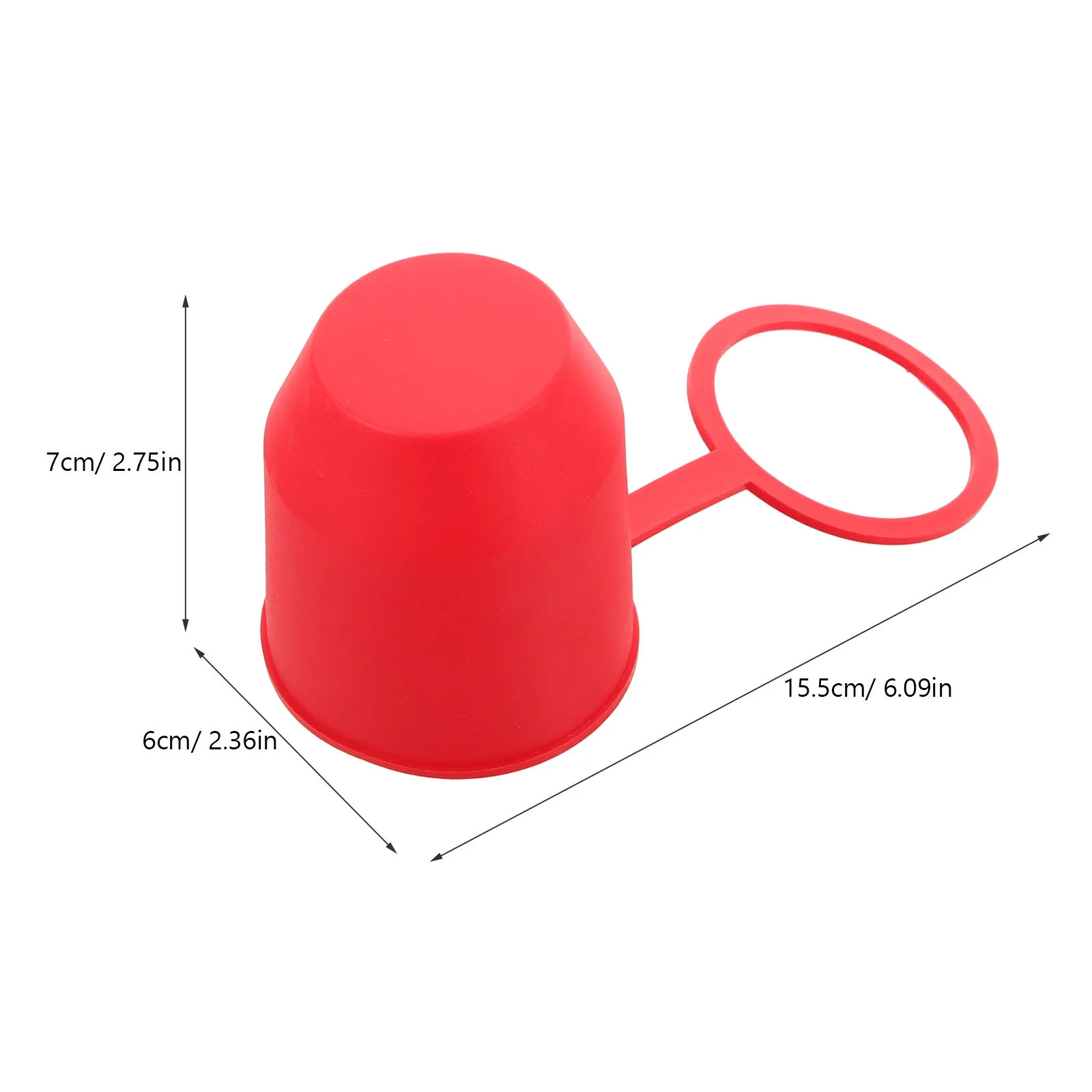 Picture 4: Car Tow Hooks Protector Cover Hitch Replacement Covers for Trucks Red Cap Automotive Towing Ball
