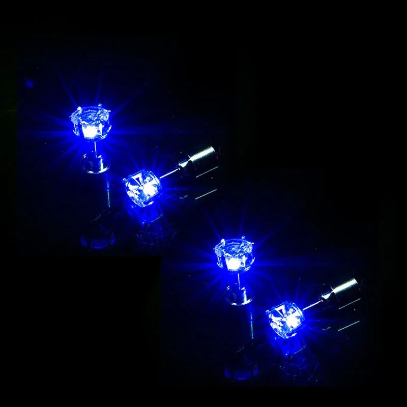 NONE 1/5 Paar LED-Ohrringe für Bar und Club, Leuchtende Ohrringe für Mädchen und Frauen, Ohr-Accessoires, Leuchtende Bling-Ohrstecker, Gogo-Tanz Modeschmuck 9