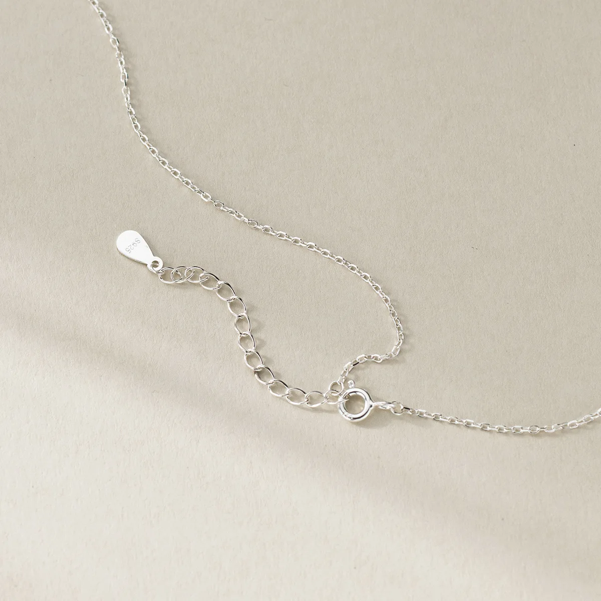 44cm Female Necklace For Women On Neck Zircon Blue Stone Pendant Silver 925 Chain Necklaces Women Girls Fashion Calabash Pendant