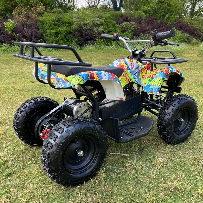Mini Electric Quad Bike ATV for Kids with Automatic Transmission and Chain Drive - view 4