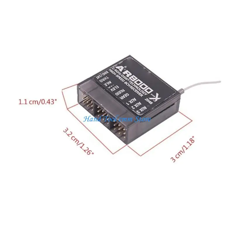 H37F AR8000 استقبال 2.4 جيجا هرتز متعددة القنوات استقبال طقم محوّل SupportDSMX لهواة نموذج سيارة طائرة #6