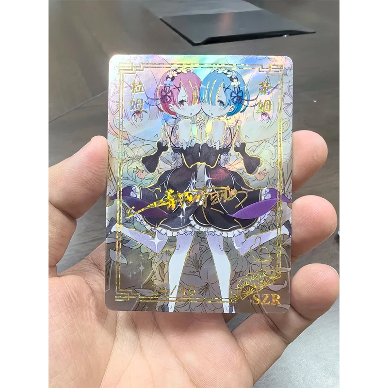 Goddess SZR Card Marnie Yamato Nami Hu Tao DIY Homemade Bronzing Collection Flash Card Christmas Birthday Gift Game Toys