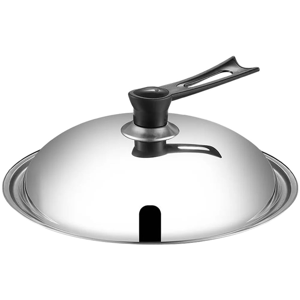 Stainless Pot Cover 28 38 Cm Multi Size Steam Vent Holes Heat Safe Knob Sleek Rounded Edge For Kitchen Cookware